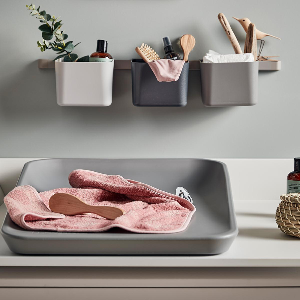 Leander Classic  3er-Set Organisationselemente 1 lange und 1 kurze Schienen Dusty grey