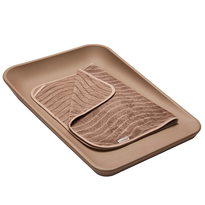Leander  Matty Topper Bio-Baumwolle &#39;Woodland&#39; für Wickelkissen Clay