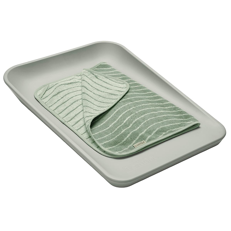Leander  Matty Topper Bio-Baumwolle &#39;Woodland&#39; für Wickelkissen  Sage Green