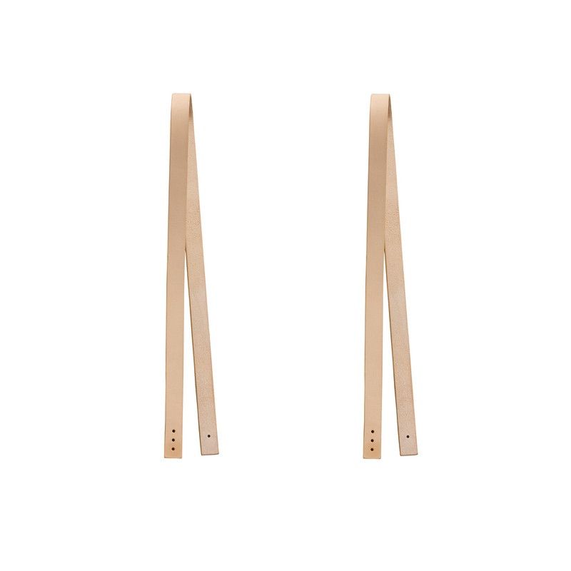 Ausstellungsstück Oliver Furniture  Wood Standregal 5x1 Fächer m. Sockel  Weiss mit Sitzkissen mit Lederriemen und 5 Holzkisten