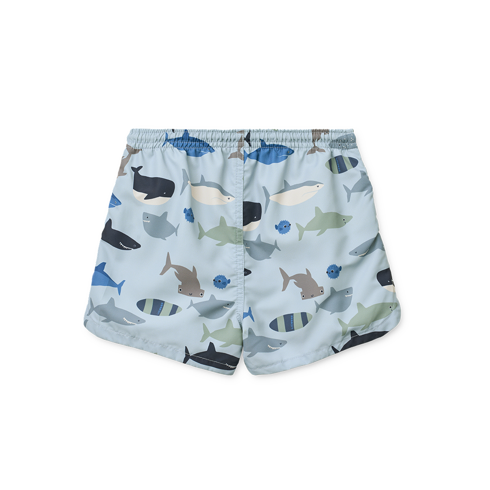 Liewood UV-Badeshorts 'Aiden' Shark/Dove Blue