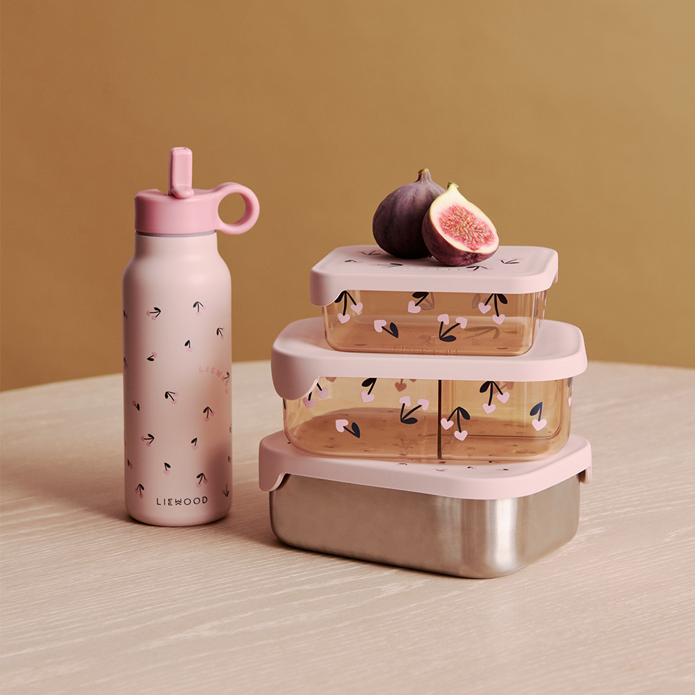 Liewood  Kinder Snackbox 'Ako' Cherry Heart/Rosey