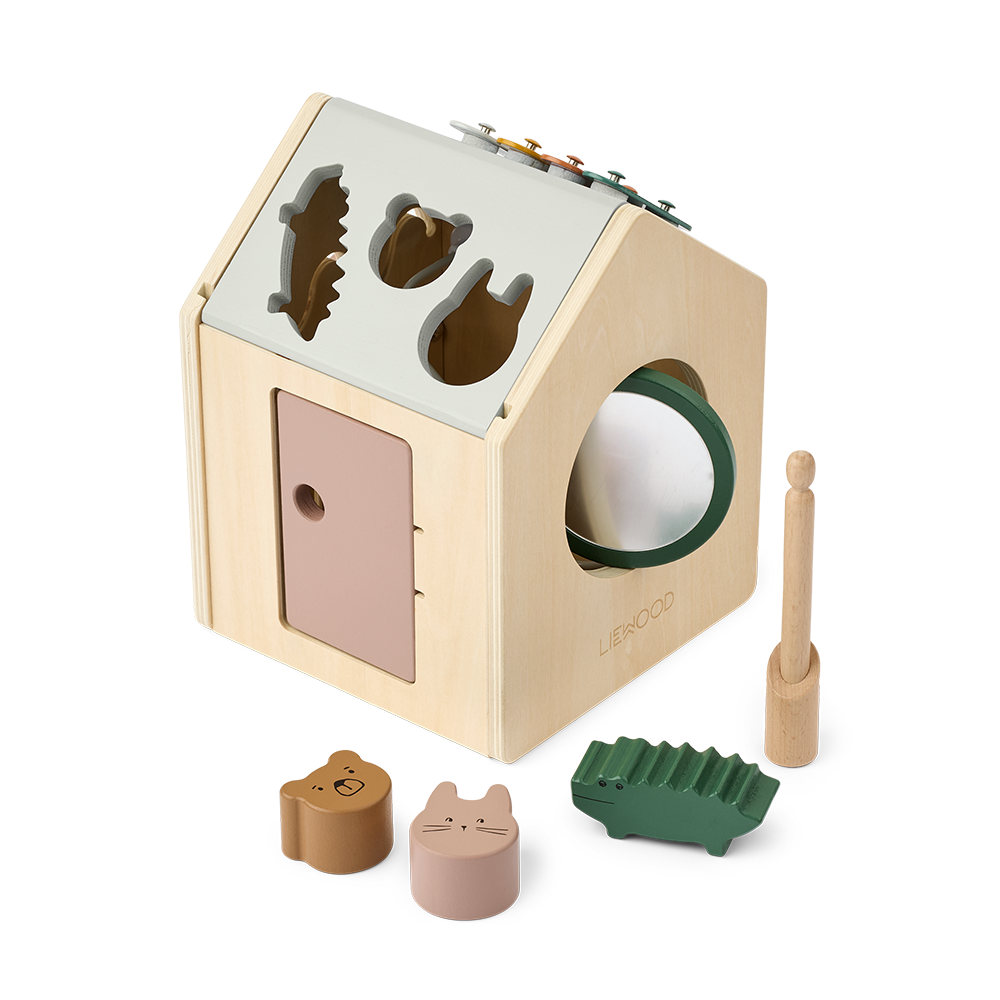 Cube d'activités en bois Liewood 'Lucas' Tuscany Rose Multi Mix