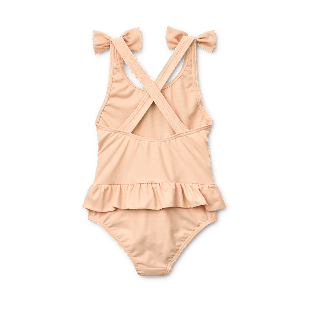 Liewood 'Amara' Apple Blossom UV Swimsuit with Bows