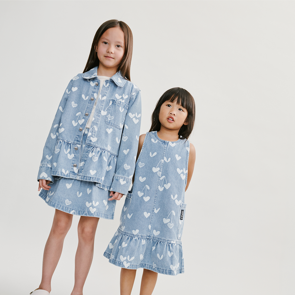 Liewood Jeanskleid 'Angelica' Sweethearts/Light Blue Denim