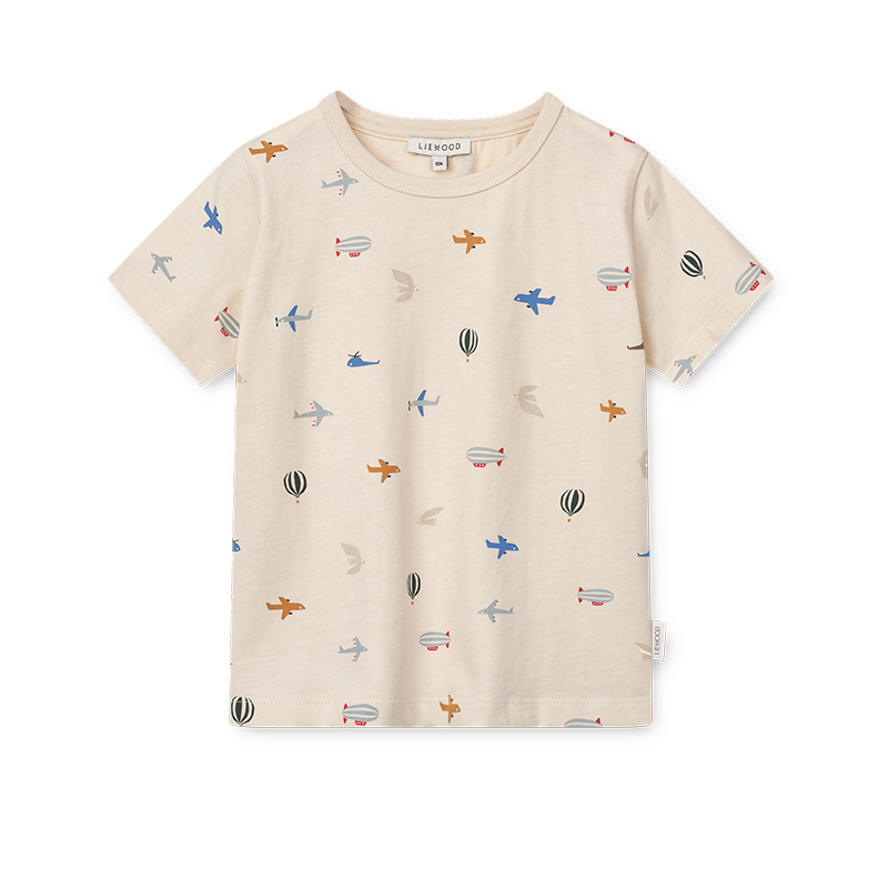 Liewood Baumwoll T-Shirt &#39;Apia&#39; Aviator/Ecru