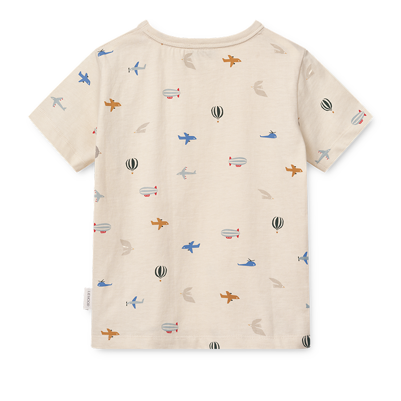 Liewood Baumwoll T-Shirt &#39;Apia&#39; Aviator/Ecru