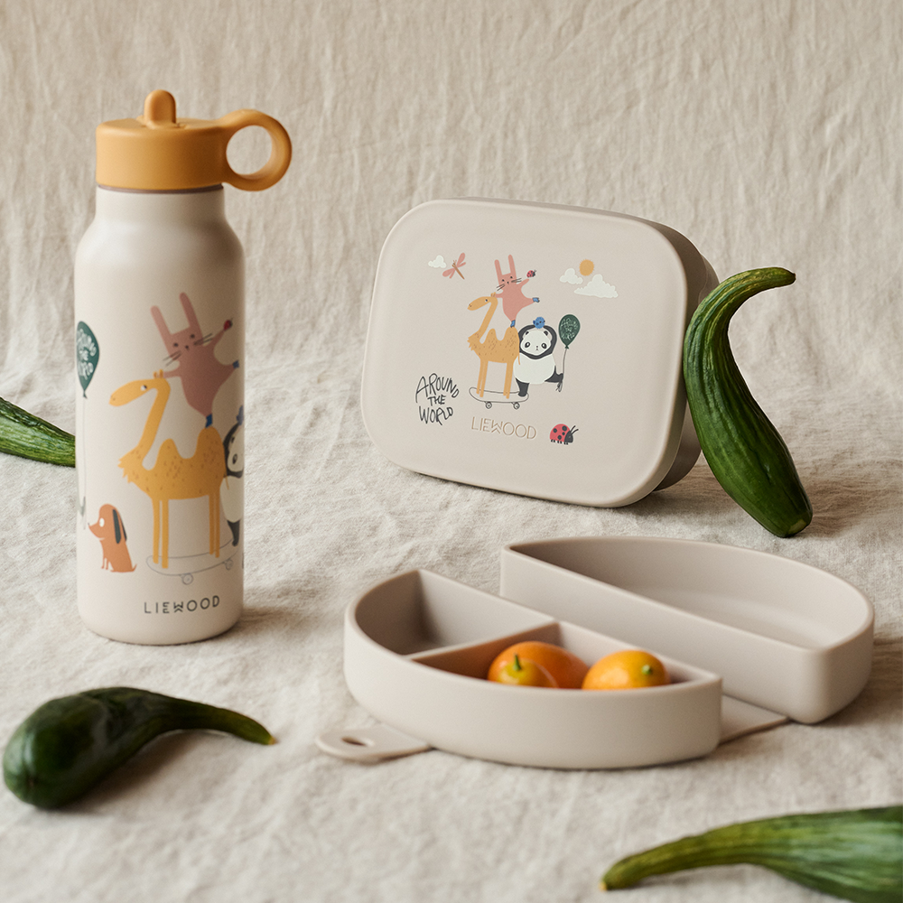 Liewood  Kinder Lunchbox &#39;Arthur&#39; Around the World