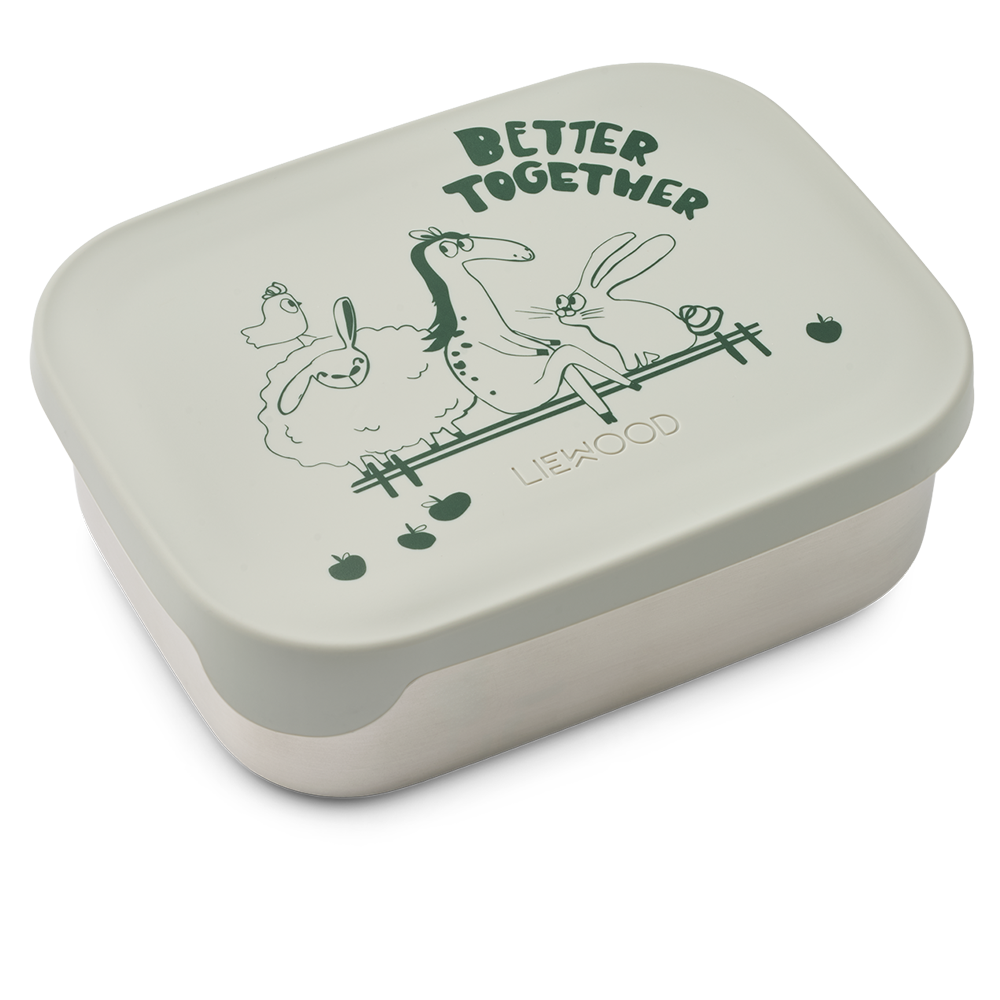 Liewood  Kinder Lunchbox 'Arthur' Farm/Dove Blue