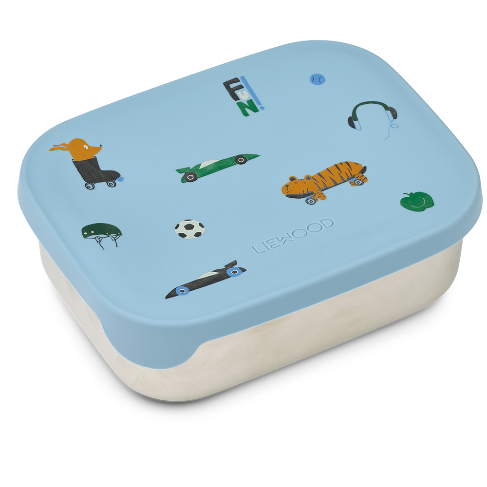 Liewood  Kinder Lunchbox 'Arthur' Fun/Beach Blue - Online MY SNOWFLAKE