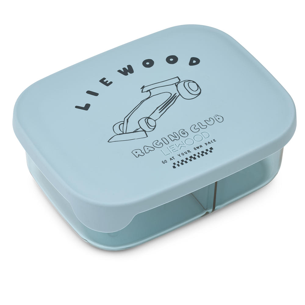 Liewood Kids' Lunch Box 'Arthur' Race Cars/Beach Blue