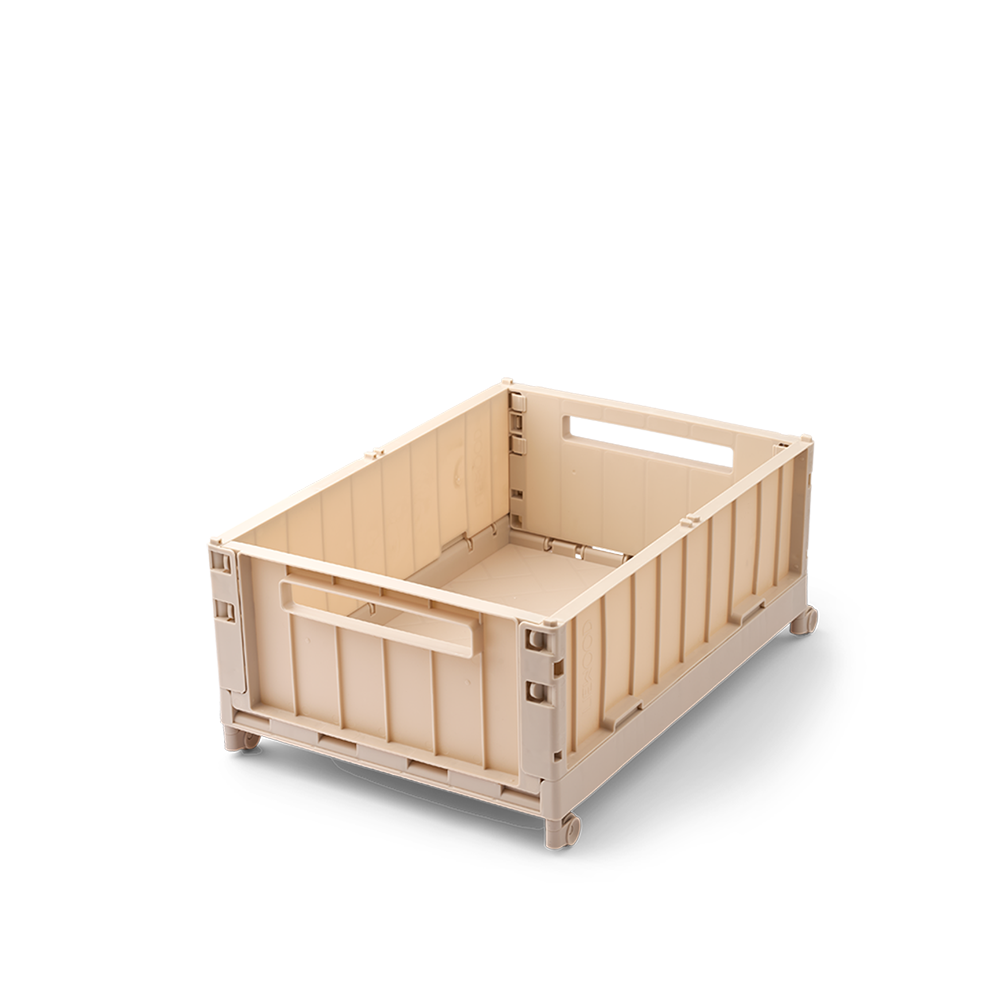 Liewood Foldable Storage Crate with Wheels M 'Weston' Sandy