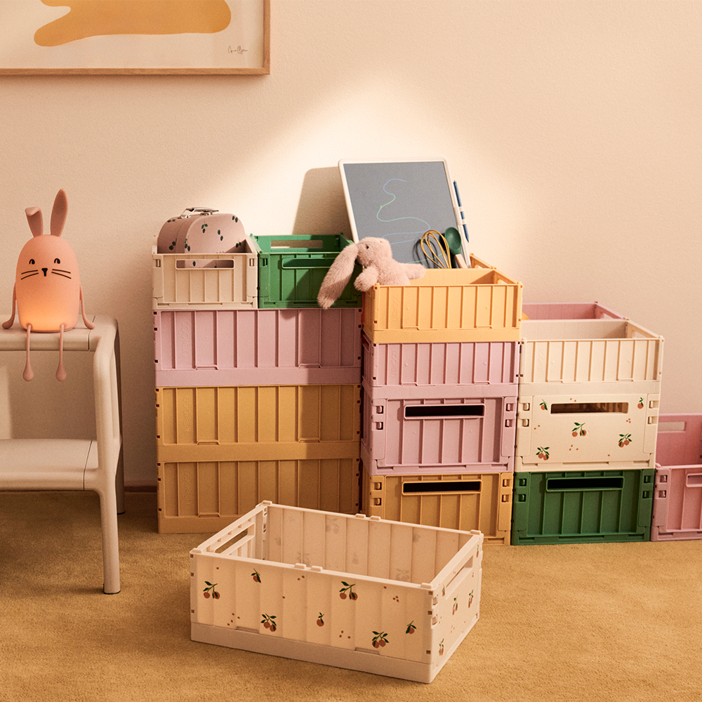 Liewood Foldable Storage Box M 2-Pack 'Weston' Rose Blush