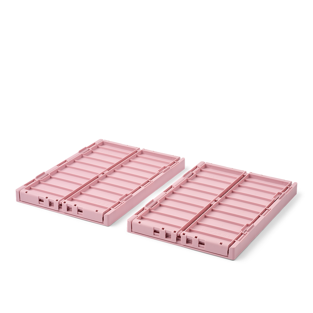 Liewood Foldable Storage Box M 2-Pack 'Weston' Rose Blush