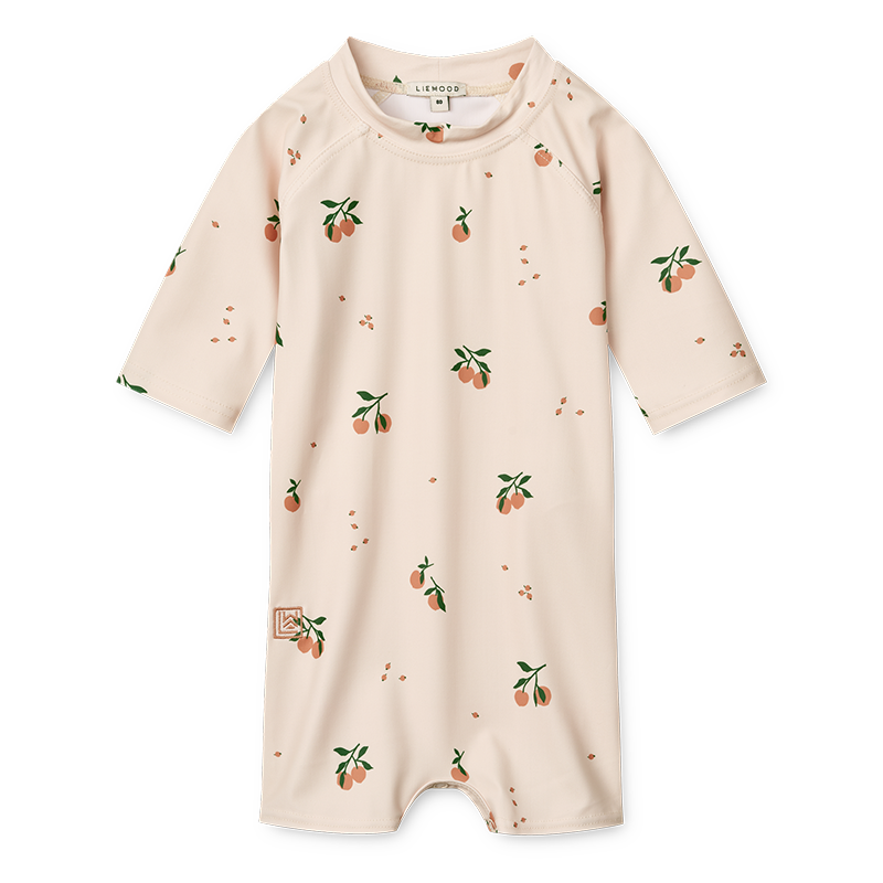 Liewood Baby Bade-Jumpsuit &#39;Thor&#39; Peach/Sea Shell