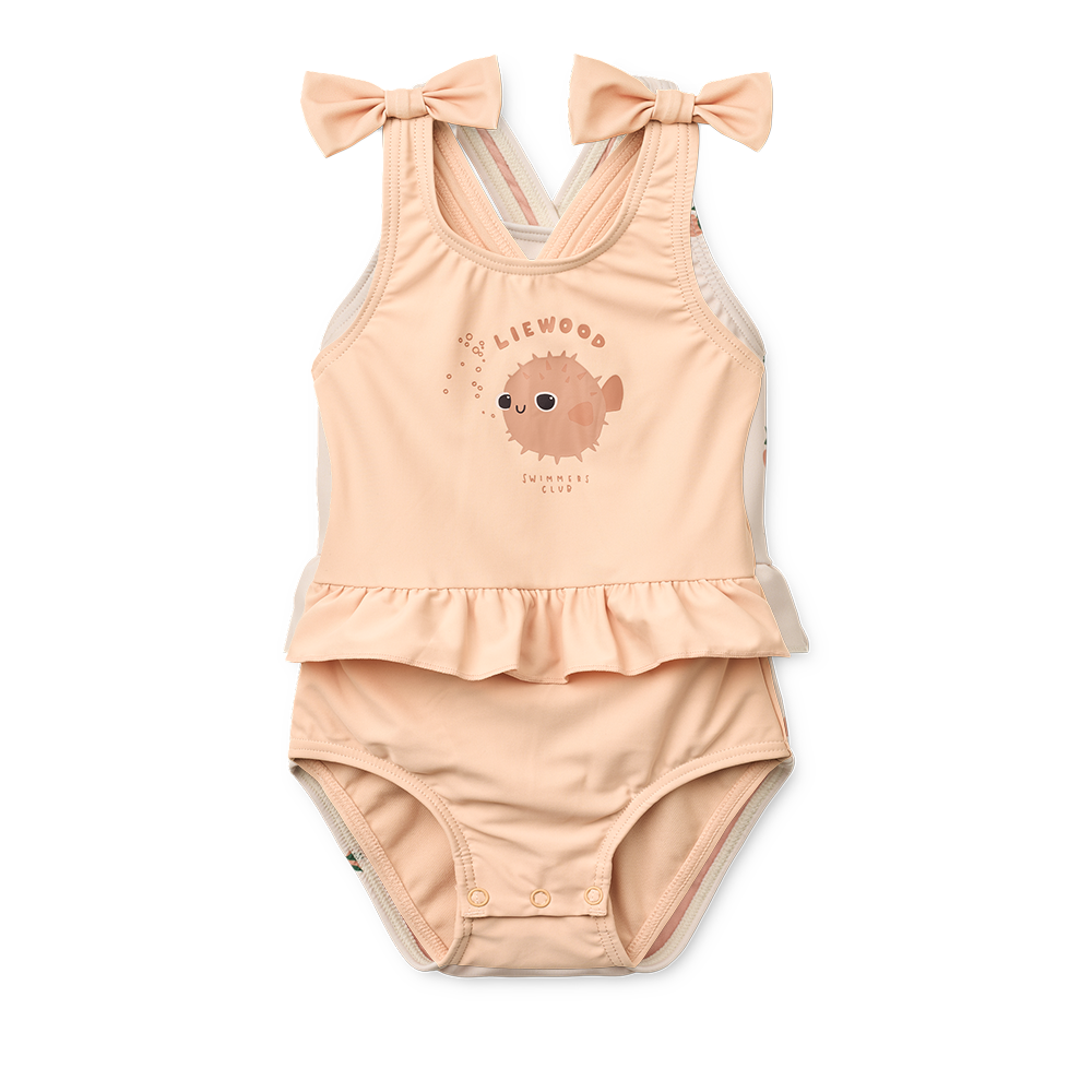 Liewood Baby Badeanzug mit Schleifen 'Amara' Apple Blossom