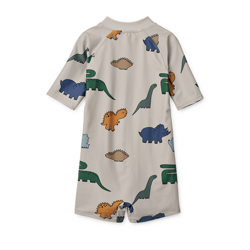 Liewood Bade-Jumpsuit &#39;Max&#39; Dinosaurs/Mist