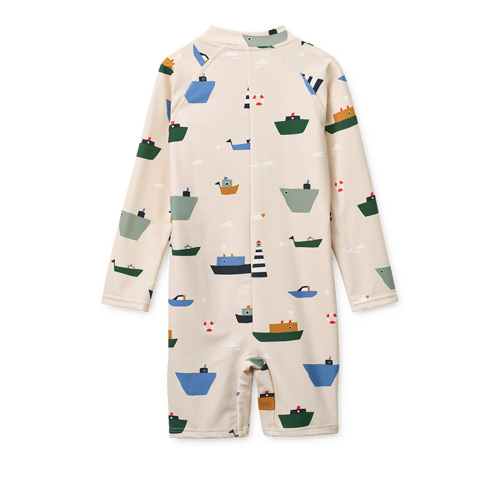 Liewood Baby UV-Bade-Jumpsuit 'Max' Sailing/Sandy