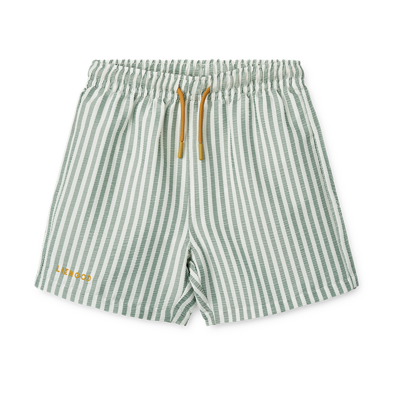 Liewood Badeshorts &#39;Duke&#39; Stripe Peppermint/Crisp White