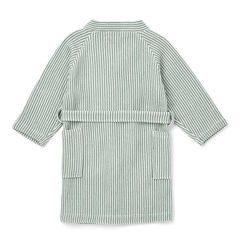 Liewood Kinder Bademantel &#39;Bertha&#39; Stripe Peppermint/Creme de la Creme