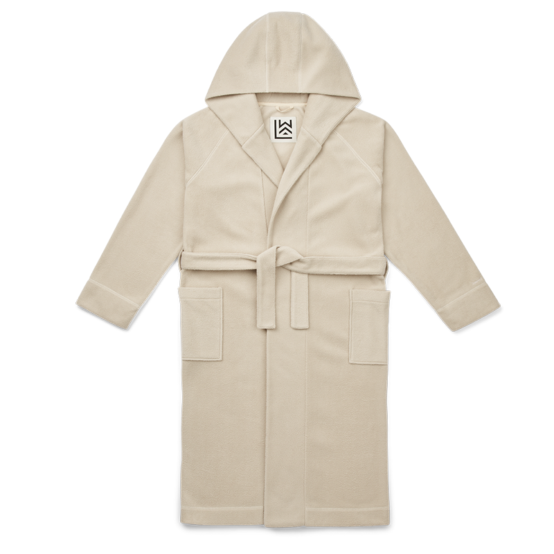 Liewood  Fleece Bademantel für Erwachsene &#39;Saki&#39; Silver Lining