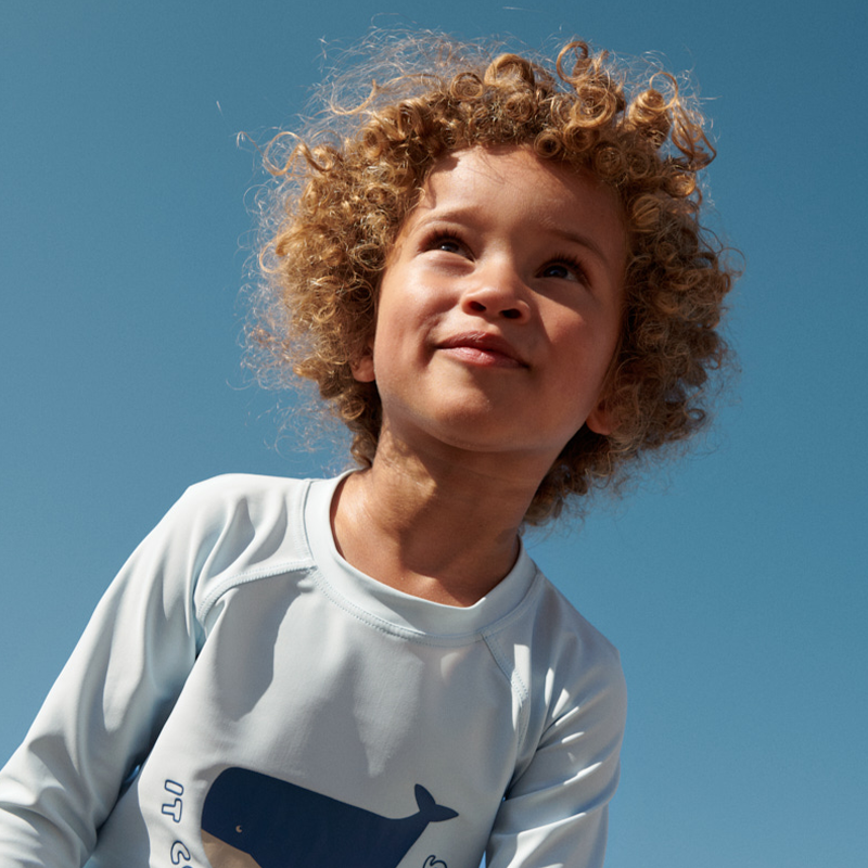 Liewood UV-Badeshirt &#39;Noah&#39; It Comes In Waves/Pure Sky