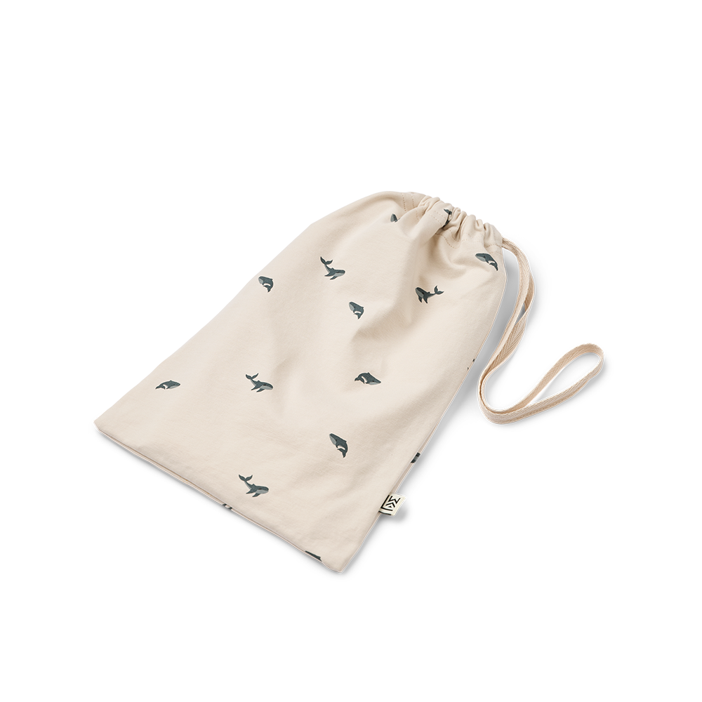 Liewood Strampler &#39;Birk&#39; Mini Whale/Sandy