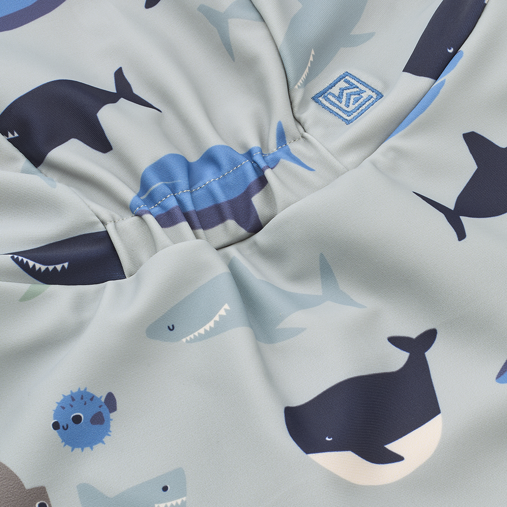 Chapeau de bain anti-UV Liewood 'Cecilia' Shark/Dove Blue