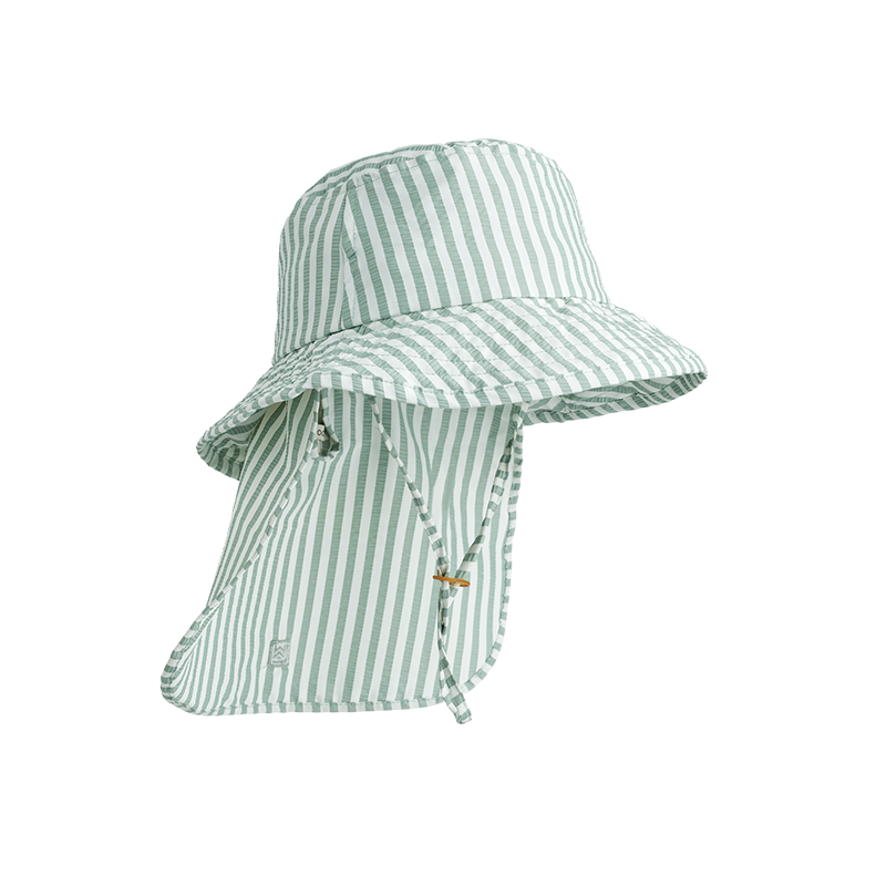 Liewood Sonnenhut 'Damona' Stripe Peppermint/Crisp White - Online MY SNOWFLAKE