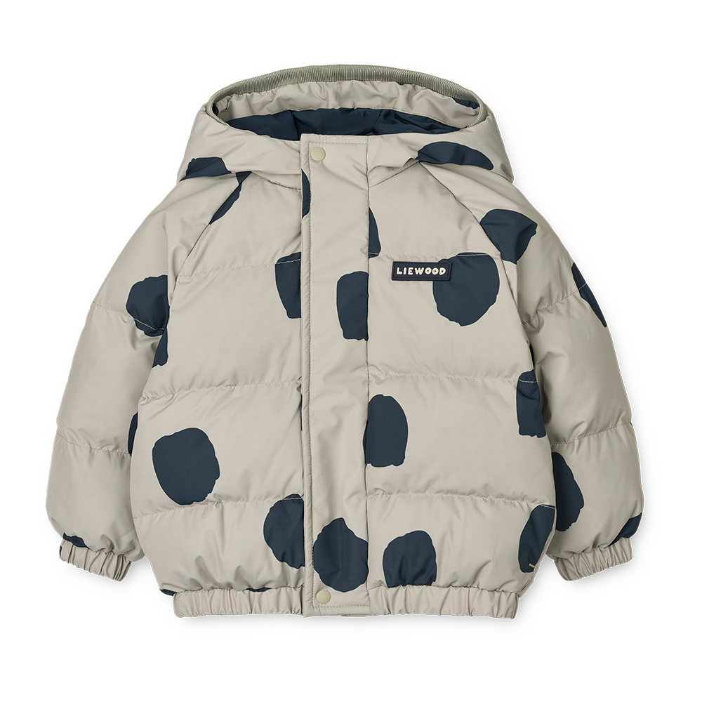 Liewood  Daunenjacke mit Öhrchen &#39;Adelina&#39; Spot Dots/Mist