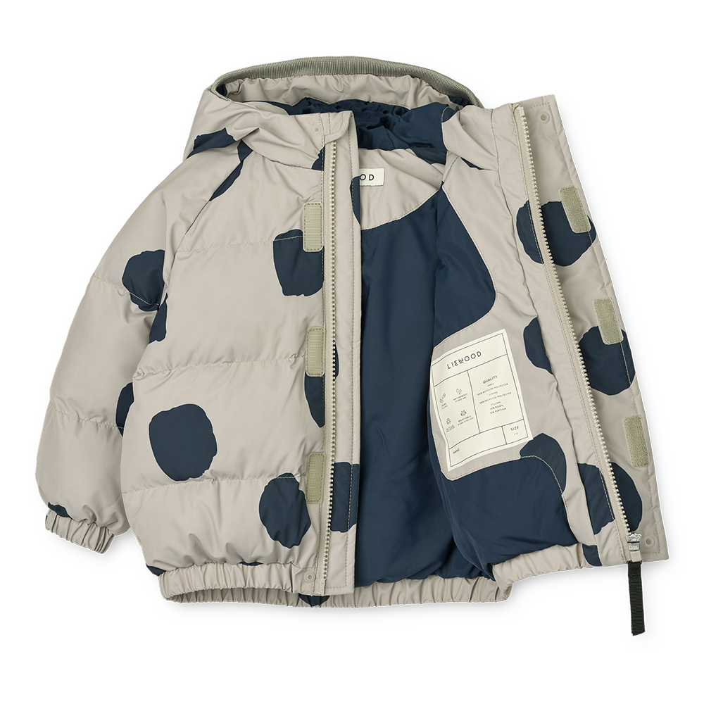 Liewood  Daunenjacke mit Öhrchen &#39;Adelina&#39; Spot Dots/Mist