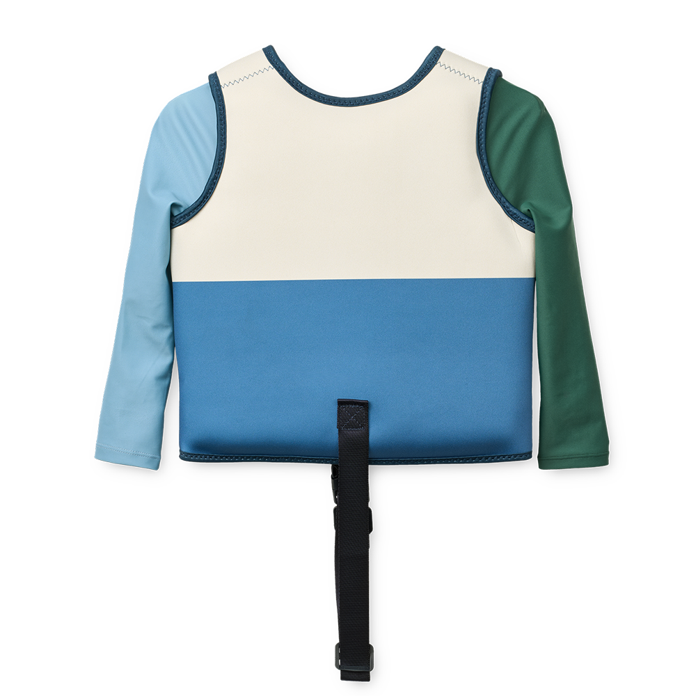 Gilet de bain à manches longues Liewood 'Dove' Riverside Multi Mix