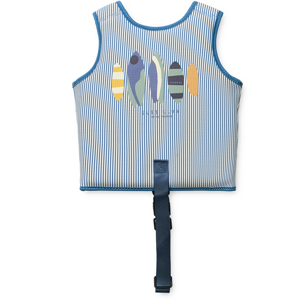 Liewood Swim Vest 'Dove' Stripe Riverside/Creme de la Creme