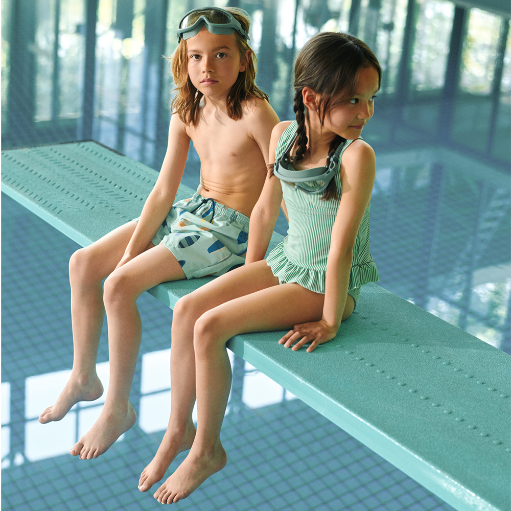 Liewood UV-Badeshorts 'Duke' Boards/Light Peppermint