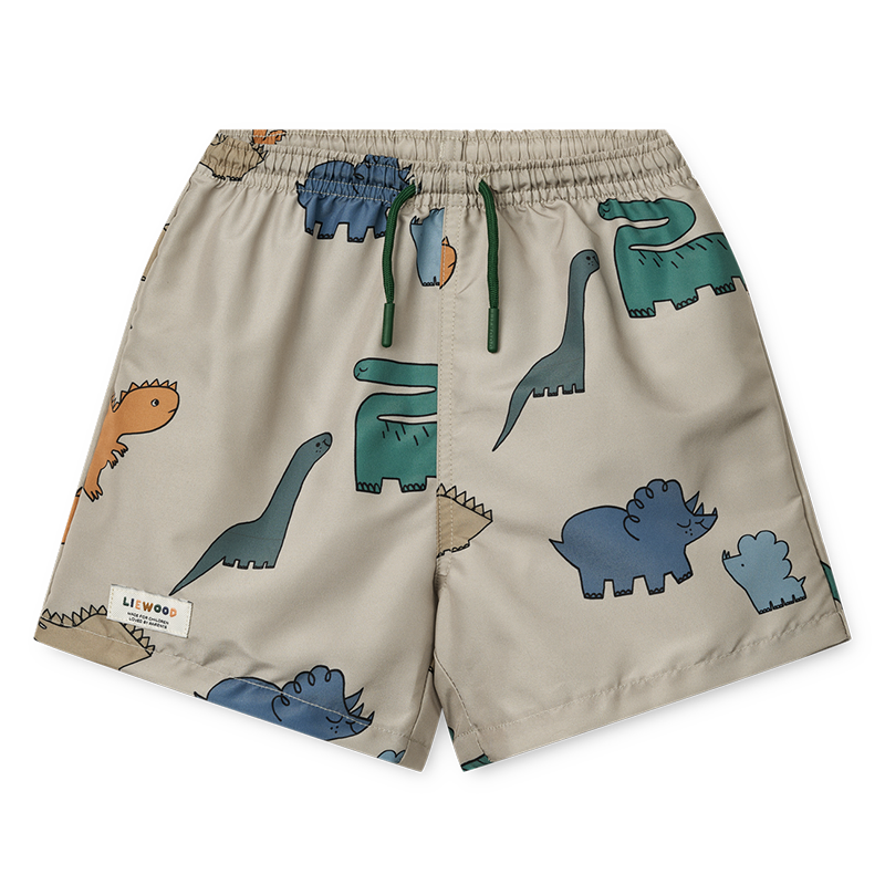 Liewood UV-Badeshorts &#39;Duke&#39; Dinosaurs/Mist