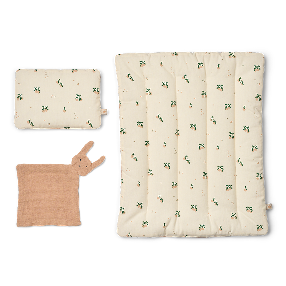 Liewood Duvet Set für Puppen 'Joan' Peach/Sea Shell