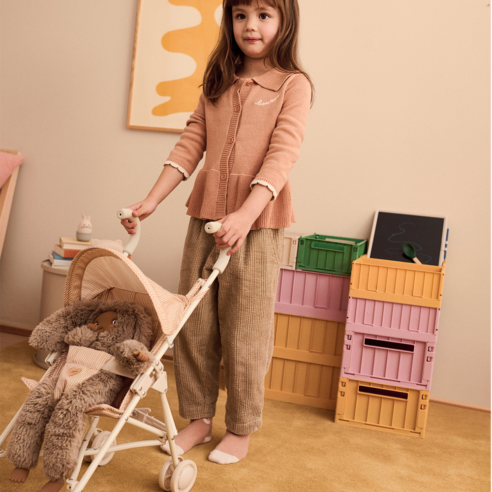 Liewood Puppen-Buggy 'Elsie' Stripe Pale Tuscany/Creme de la Creme