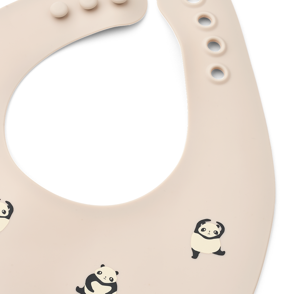 Liewood  Silikon Lätzchen 2er-Set 'Ember' Panda/Sandy