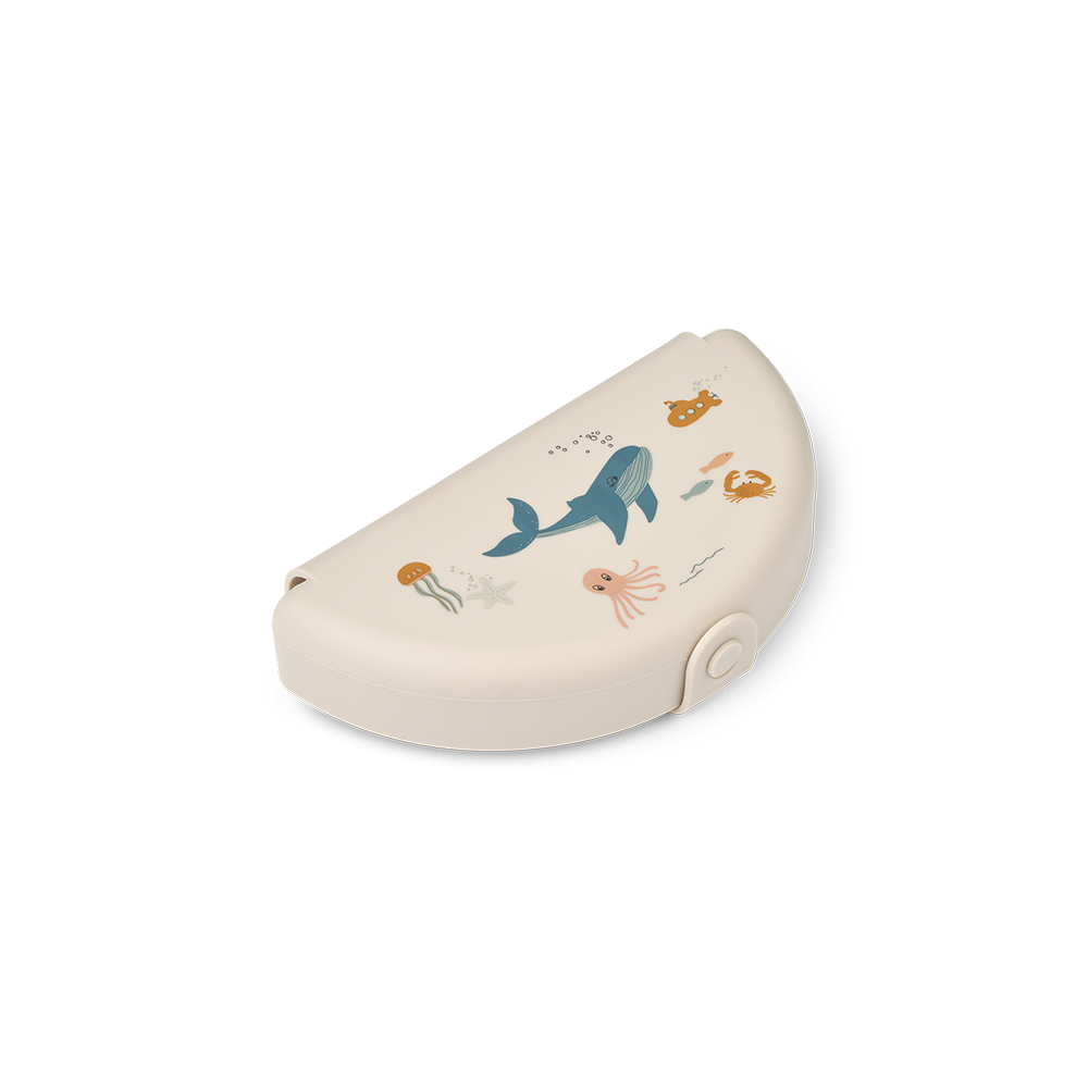 Liewood  faltbare Snackbox 'Eugene' Sea Creature/Sandy
