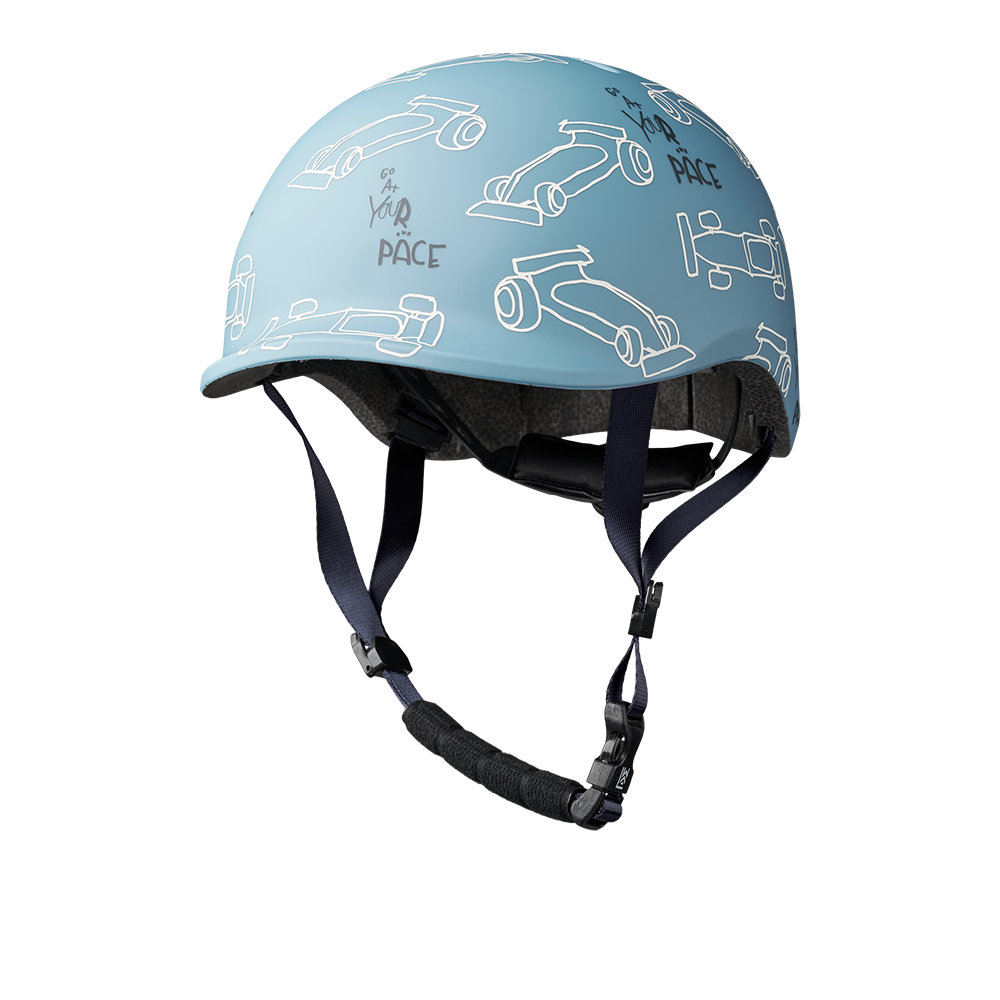 Liewood Kinderhelm 'Milly' Race Cars/Beach Blue