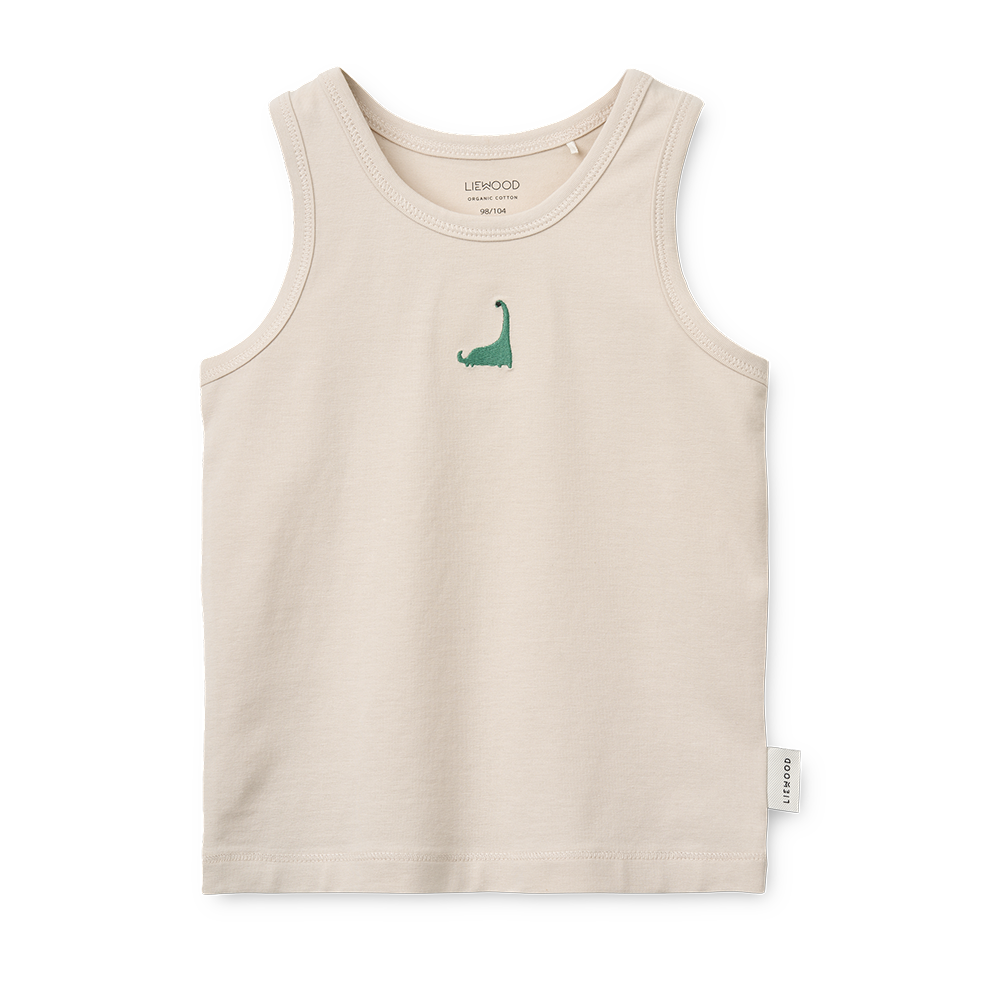 Liewood Tank Top 2er Set 'Faris' Dino Roar/Sandy Mix