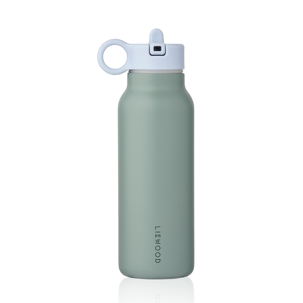 Liewood Trinkflasche mit Krokodildeckel &#39;Falk&#39; 350 ml Peppermint/Garden Green