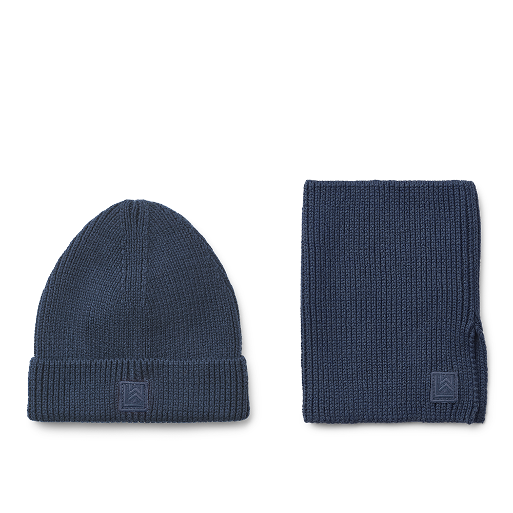 Liewood Mütze und Schal &#39;Lina&#39; Classic Navy