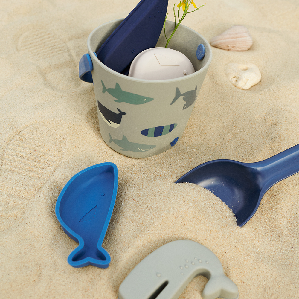 Liewood  Sandspielzeug Set 'Gilma' Shark/Dove Blue