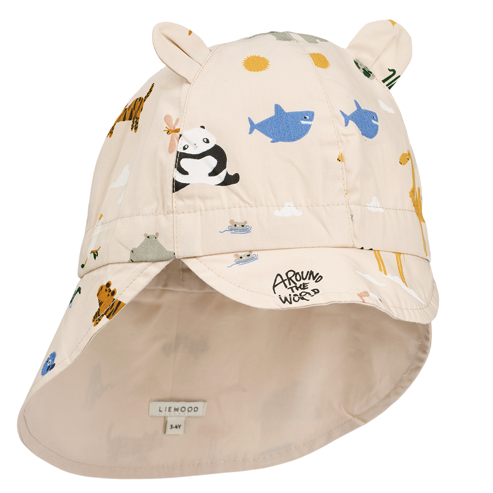 Liewood wendbarer Sonnenhut 'Gorm' Around the World/Sandy - Online MY SNOWFLAKE