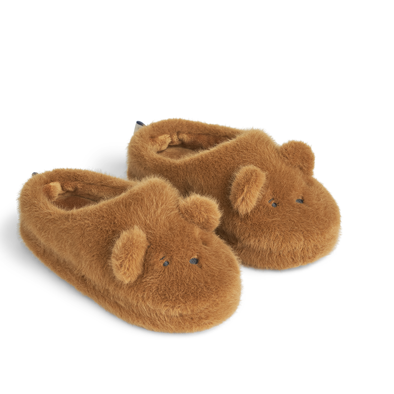 Liewood Bären Hausschuhe/Finken 'Aviaja' Golden Caramel