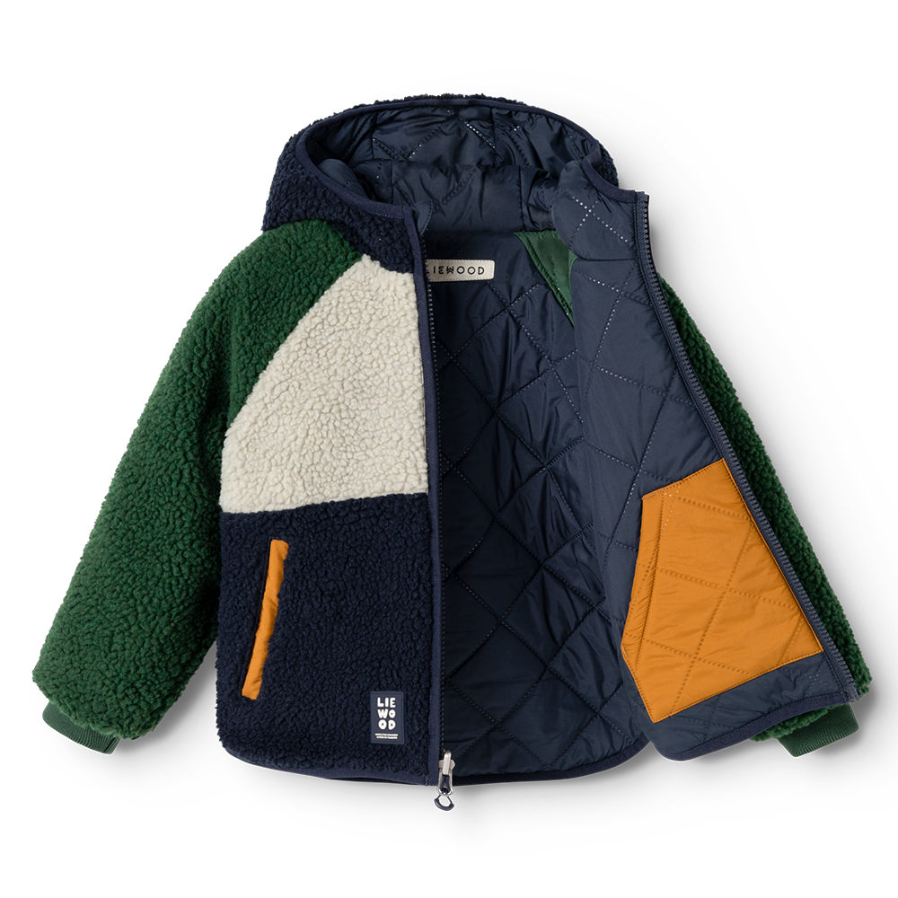 Liewood Wendbare Thermojacke 'Jackson' Garden Green Multi Mix