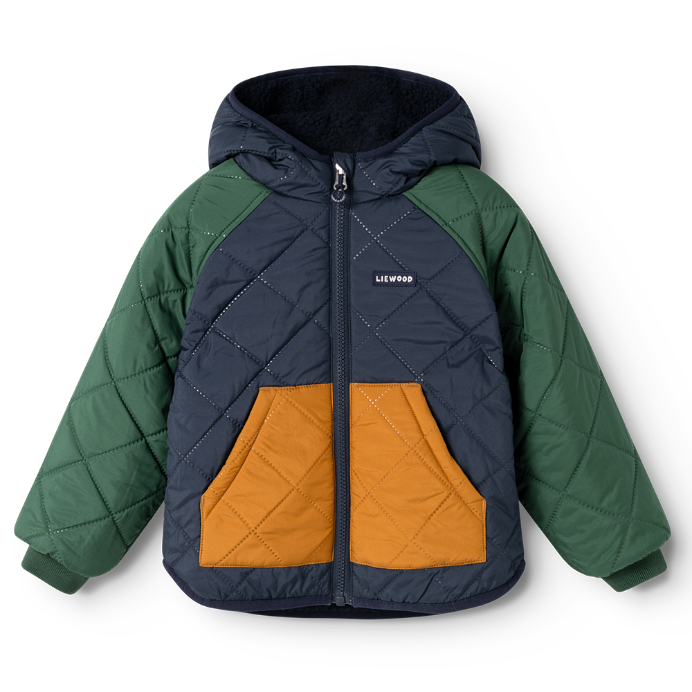 Liewood Wendbare Thermojacke 'Jackson' Garden Green Multi Mix