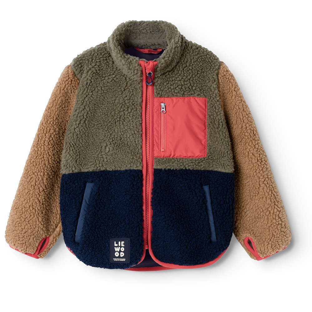 Liewood Jacket 'Nolan' Army Brown/Multi Mix