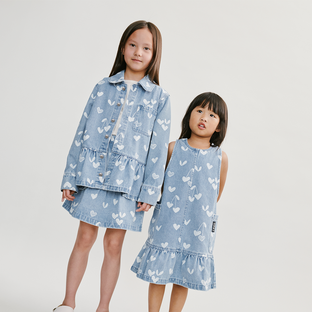 Liewood Denim Hemd 'Kenza' Sweethearts/Light Blue Denim